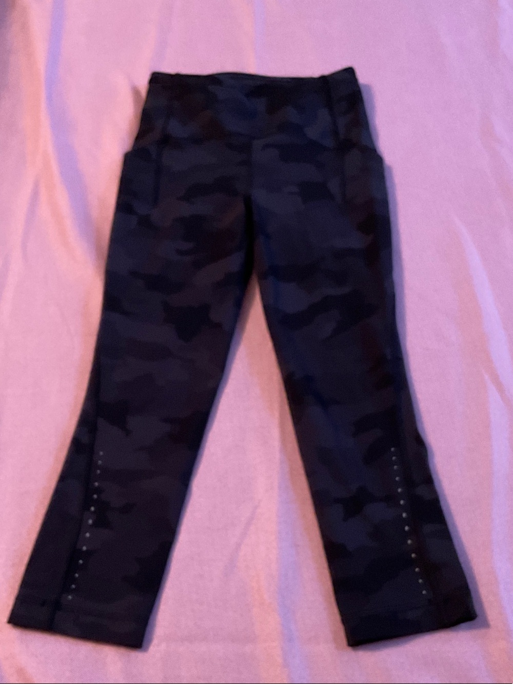 lululemon athletica Black Camo Capri Leggings